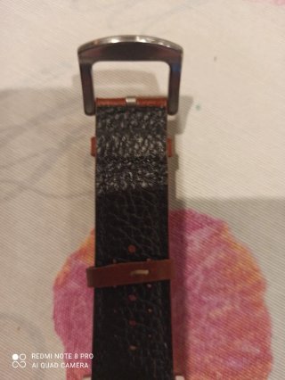 Correa Reloj Rally Marrón Pespunte Beige 22mm