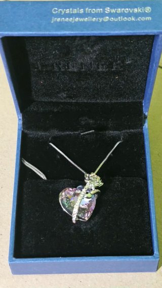 Collar Corazón Swarovski Multicolor
