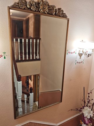 Espejo decorativo dorado