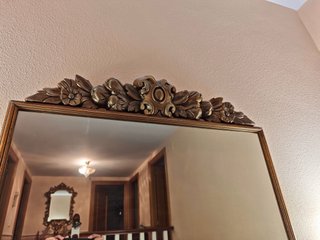 Espejo decorativo dorado