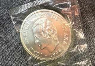 4 Monedas Plata Pura Colección Pesetas
