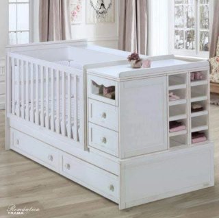 Cuna convertible blanca