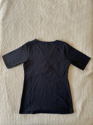 2 camisetas de lactancia TEX talla S – blanco y ne