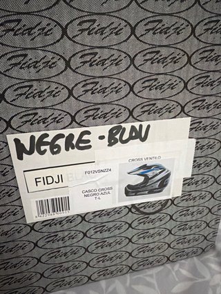 Casco de Cross Negro y Azul