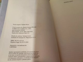 Libro madame