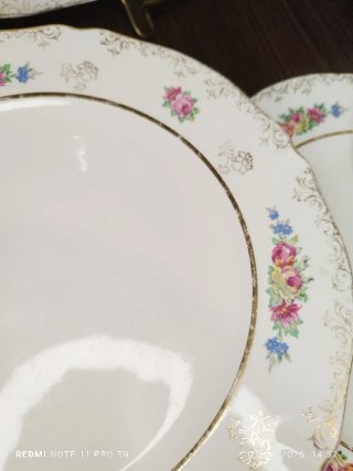 Antigua vajilla porcelana francesa