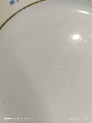 Antigua vajilla porcelana francesa