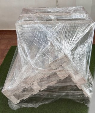 Sofás de palets para jardín con cojines
