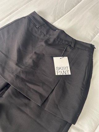 Pantalón Falda Stradivarius Talla 36 Negro