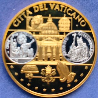 Lote 2 Medallas Vatican Juan Pablo II Jubileo 2000