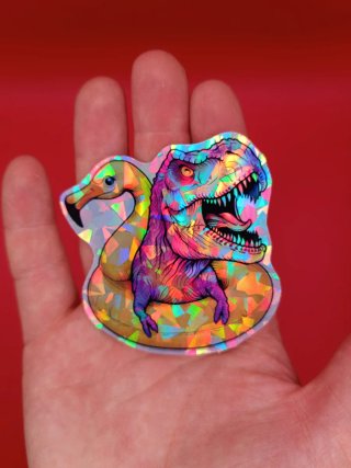 DinoHolo Fury – Pack de 9 Stickers Premium