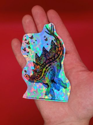 DinoHolo Fury – Pack de 9 Stickers Premium