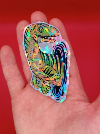 DinoHolo Fury – Pack de 9 Stickers Premium