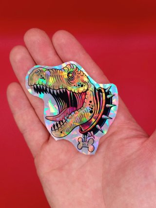 DinoHolo Fury – Pack de 9 Stickers Premium