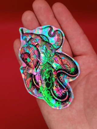 DinoHolo Fury – Pack de 9 Stickers Premium