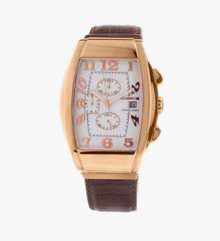 Reloj K&BROS Italiano Dorado y Marrón