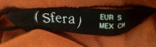 Top cuello halter naranja sin estrenar