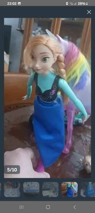 Muñecas Frozen y Unicornio