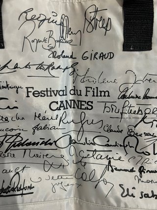 Maxi tote bag Festival di Cannes autografata