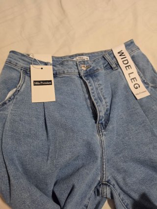 Pantalón ancho  vaquero mujer nuevo le da a una L