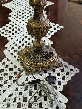 Candelabros Bronce Dorado Vintage (2x, precio ud)