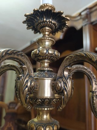 Candelabros Bronce Dorado Vintage (2x, precio ud)