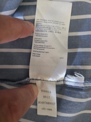 Blusa Tommy Hilfiger Talla S Rayas