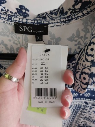 Camisa SPG Woman Talla 50/52 Estampada