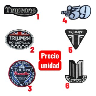 Parches bordados Triumph (varios modelos)
