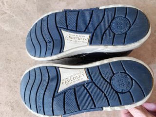 Zapatillas botín azul y blanco