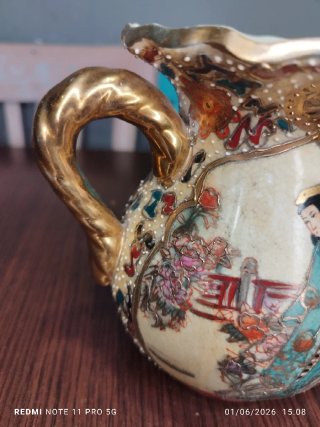 SATSUMA ANTIGUO JARRON CHINO PORCELANA