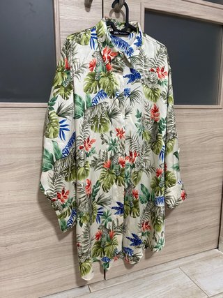 Camisa Zara Estampada Tropical