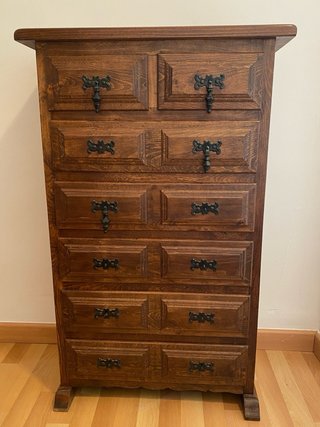 Conjunto rústico de madera