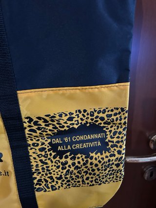 Maxi tote bag da spiaggia leopardata