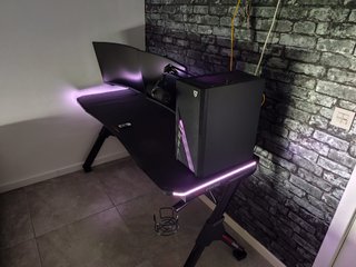 Mesa Gaming Mars Gaming MGD 140 RGB Carbono