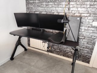 Mesa Gaming Mars Gaming MGD 140 RGB Carbono