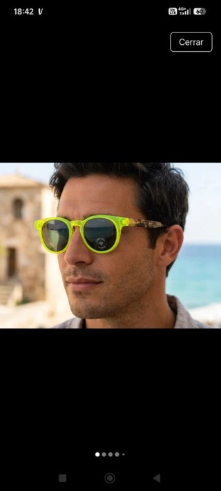 Gafas de sol tortuga y neón