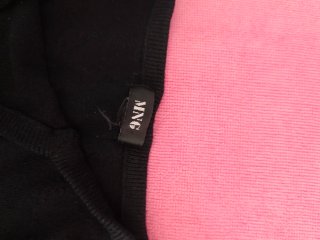 Blusa curta de alças finas preto