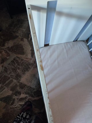 Cuna bebé con colchón y dosel