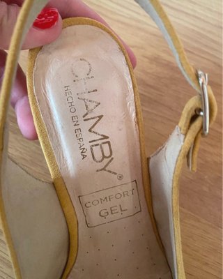 Zapatos Chamby amarillos de entretiempo