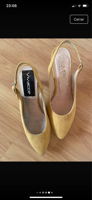 Zapatos Chamby amarillos de entretiempo