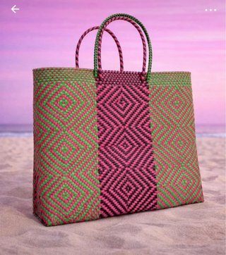Bolso de playa tejido