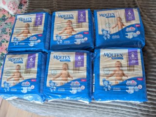 Pañales Moltex Talla 6 (30 unidades)