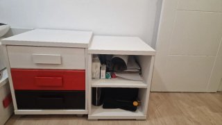 Cama nido con cajones y mesitas