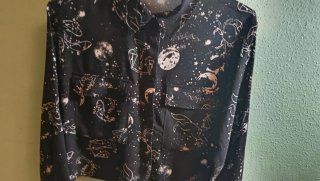 Camisa Bershka Estrellas S/36/8