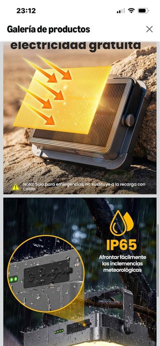 Lámpara LED Camping