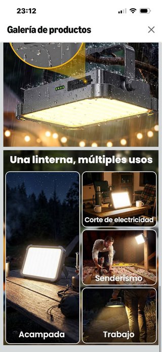 Lámpara LED Camping