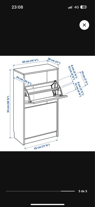 Zapatero Ikea Blanco