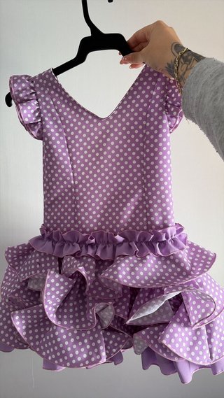 Traje de gitana niña talla 4 años