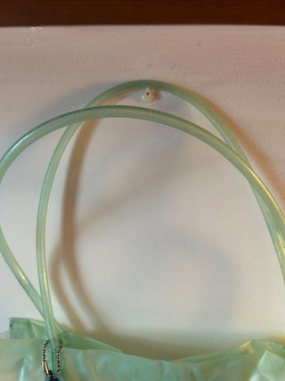 Borsa in plastica trasparente con fiore